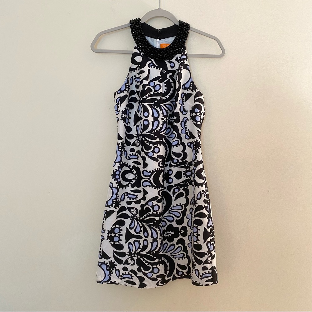 CK Bradley Retro Abstract Banyan Silk Dress Artsy